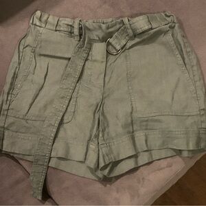 Soft Linen Women's Green Shorts, xs